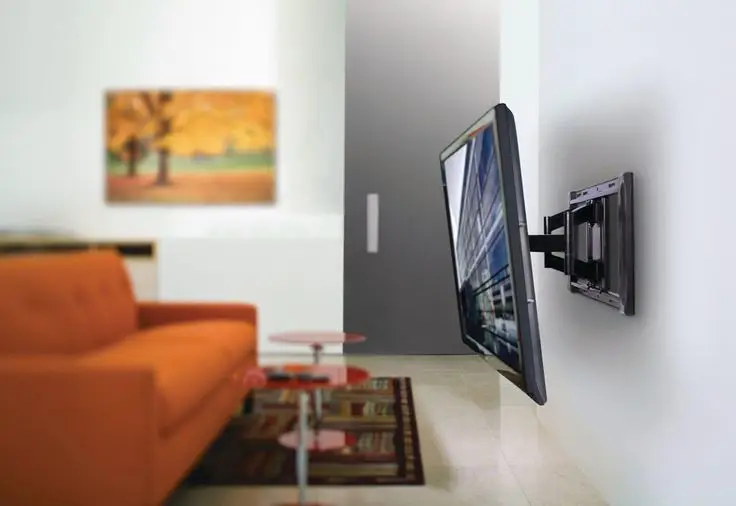 The TV is mounted on wall in Fort Mill, NC.