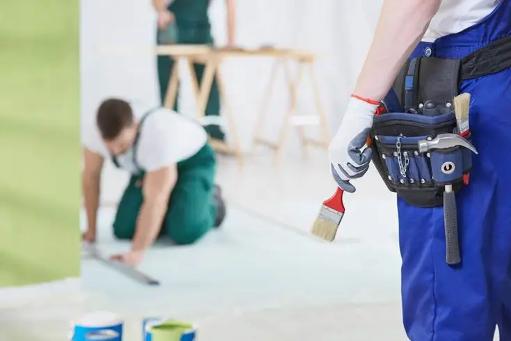 The team of professional painters are working in Fort Mill, NC.
