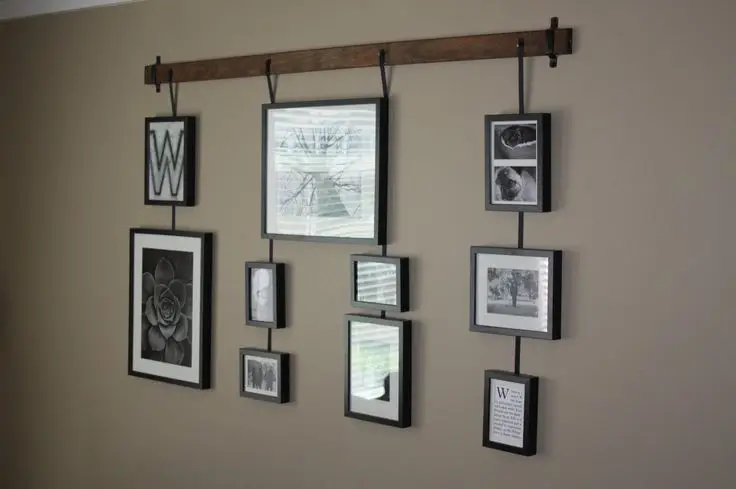 The frames are hanged on the wall in Fort Mill, NC.